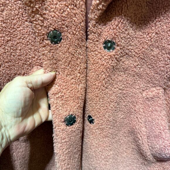 Lucky Brand Teddy Style Long Length Fully Lined Jacket Size M - Picture 6 of 13